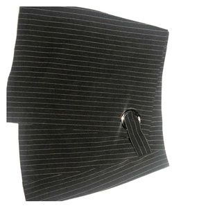 Black stripped fashion skirt